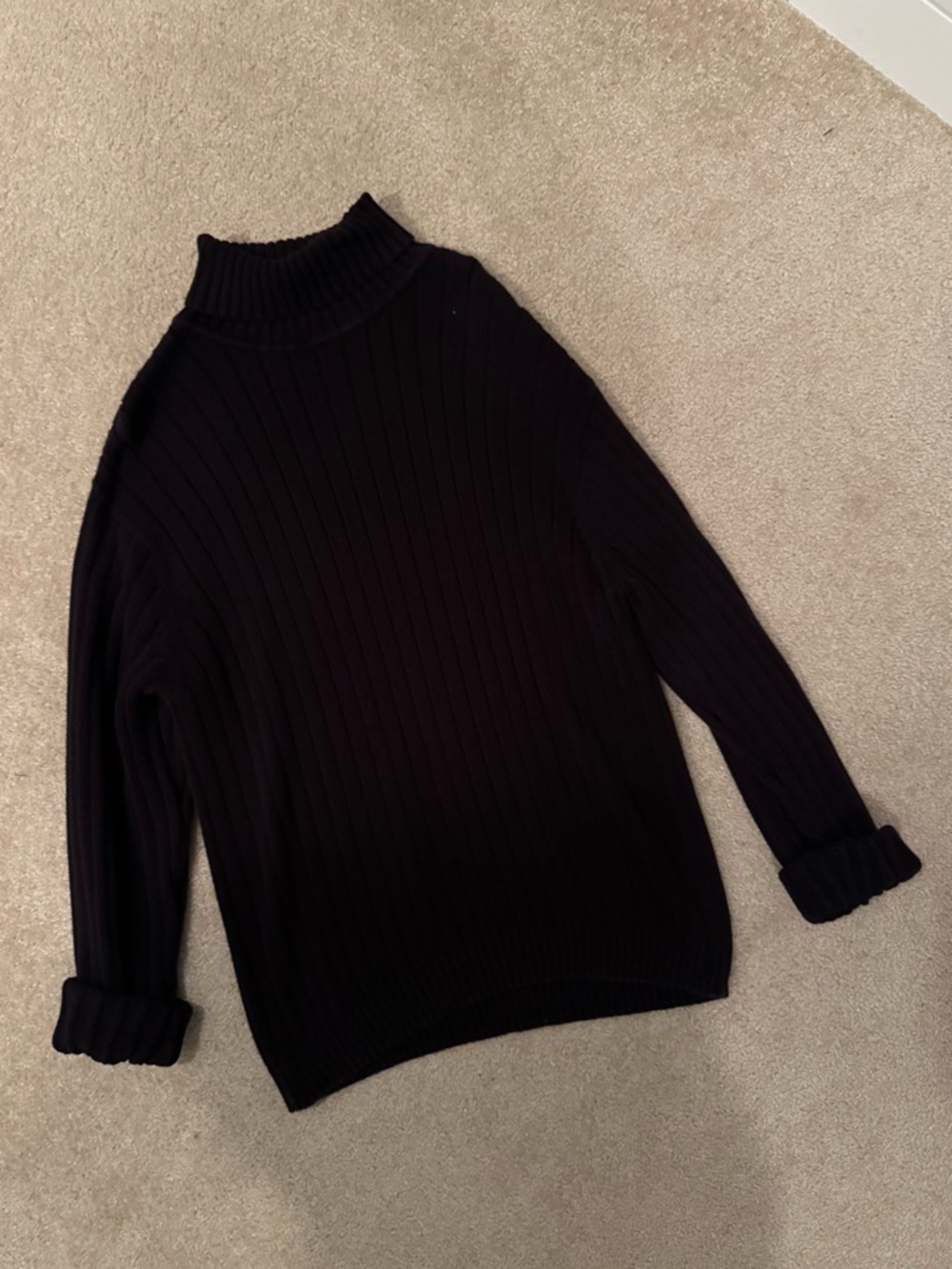 Vintage 100% Cotton Black Sweater